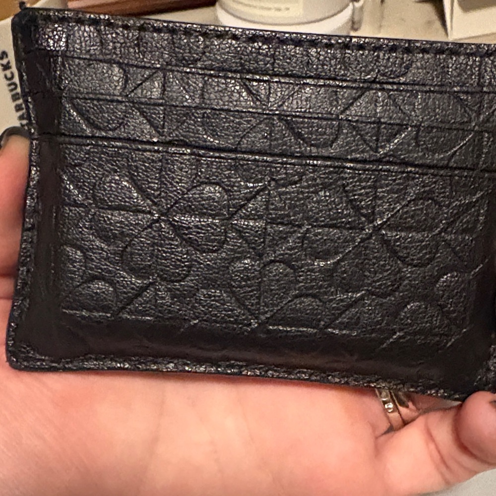 Kate Spade Black Leather Card Holder - Picture 5 of 6
